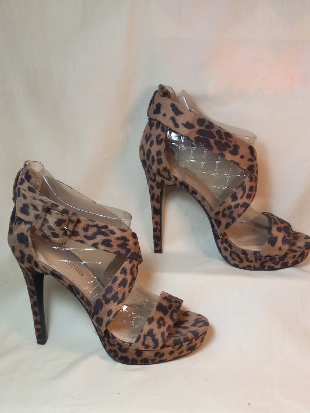 Dream Pairs Leopard Print Platform High Heel Sandals - Brown/Black